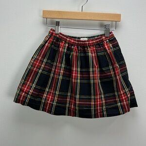 Crewcuts Tartan Plaid Skirt J. Crew Red Black Girls Size 4 5 New Classic